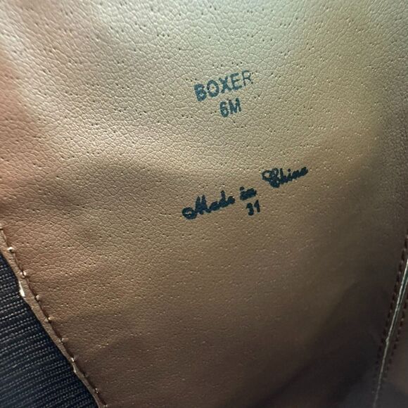 DONALD J PILNER Womens size 6 Brown Boxer Suede Leather Tall Chunky Riding Boots - Picture 8 of 8